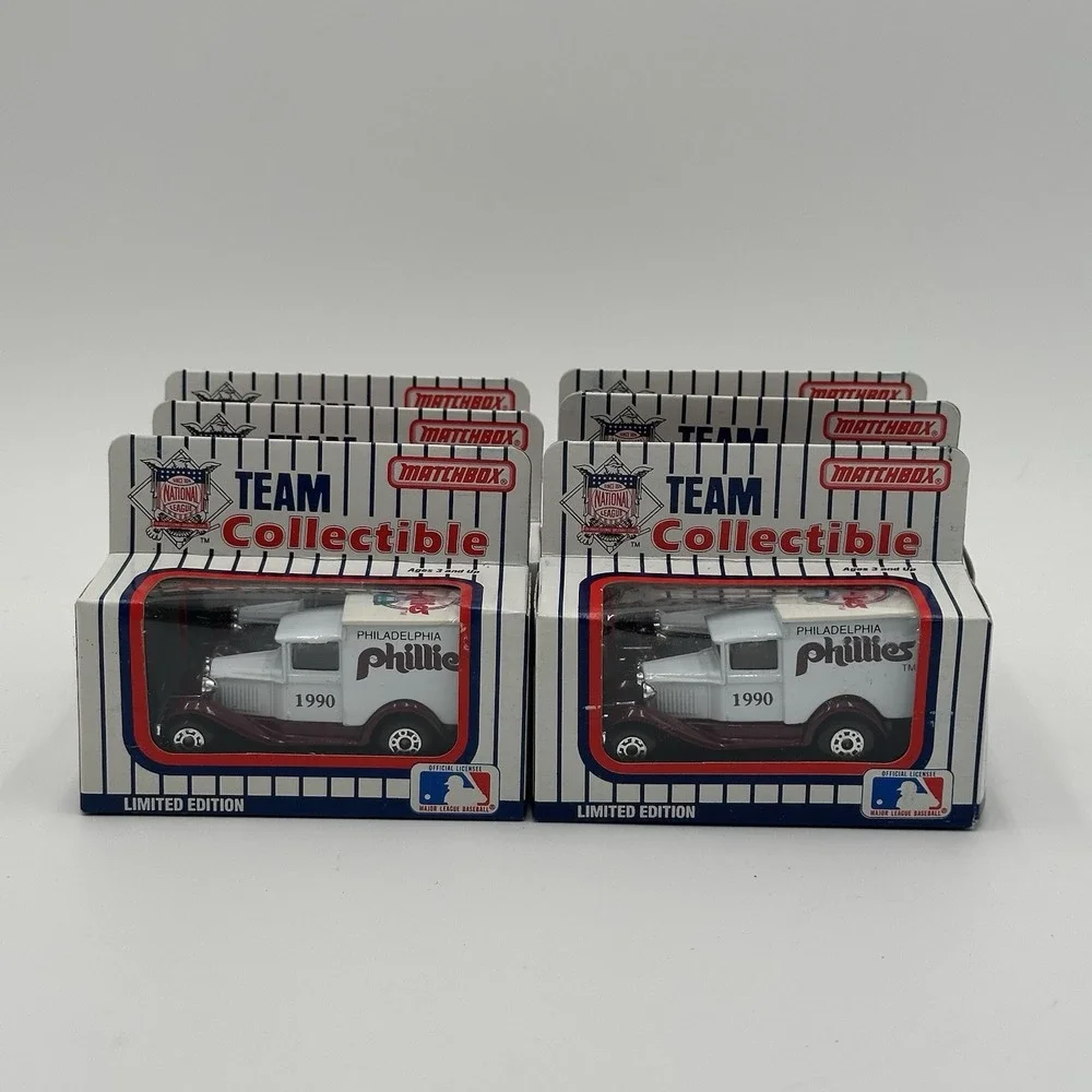 1990-91 Matchbox Team Collectibles Philadelphia Phillies Lot 6 Cars NIB